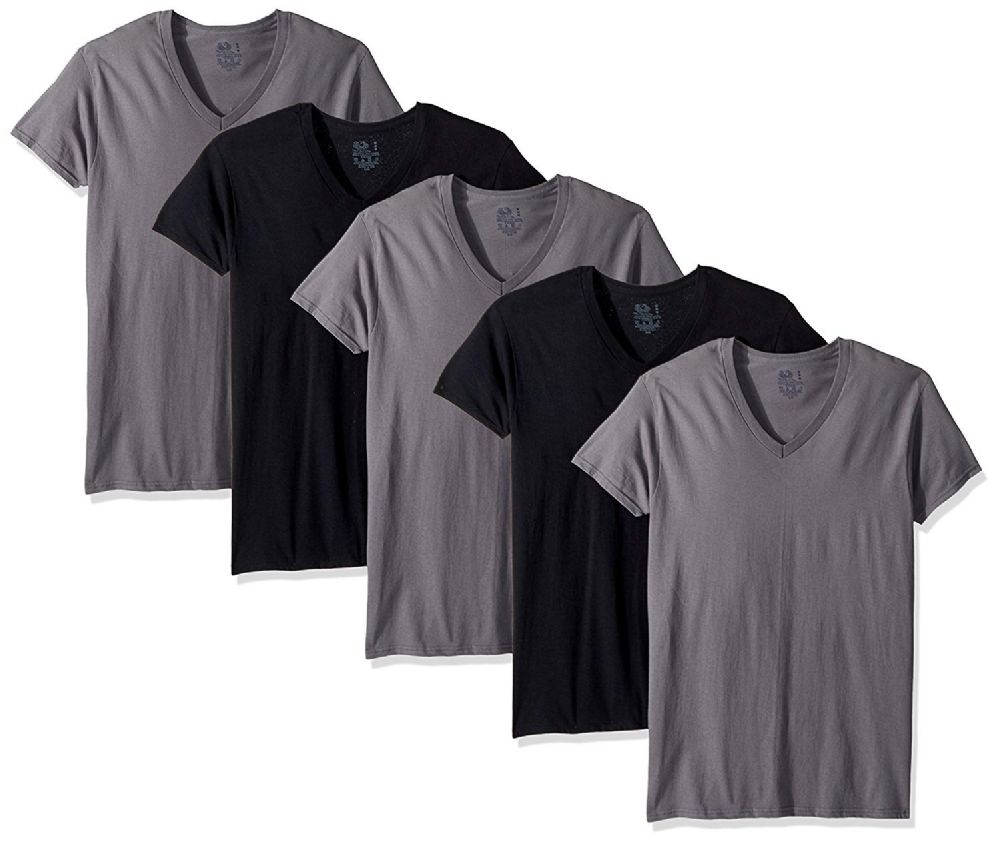 24 Bulk Men's Fruit Of The Loom 6 Pack V Neck T Shirts, Size Medium - at -  bluestarempire.com, image size:999x842