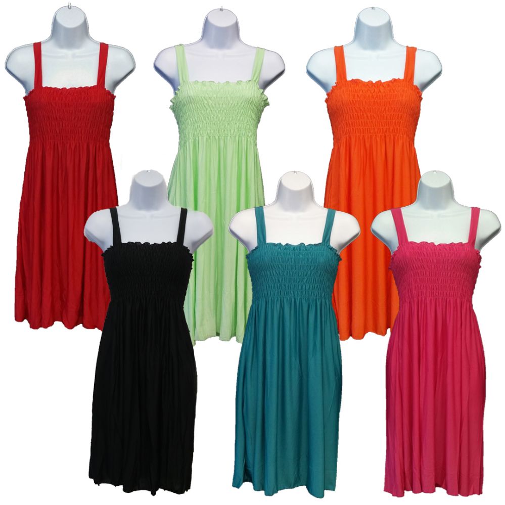 Wholesale Women's Sundresses Solid Colors at