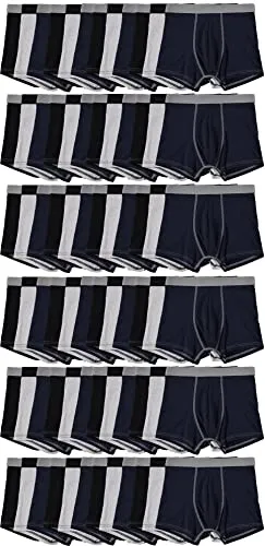 72 Bulk Yacht And Smith Men's Cotton Underwear Briefs In Assorted Colors Size Medium