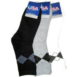 144 Bulk Ladies Argyle Socks