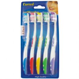 72 Bulk Toothbrush Curved 5pc