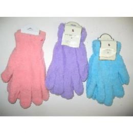 144 Bulk Ladies Fuzzy Gloves