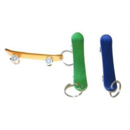 144 Bulk Skateboard Keychain Metal Assorted Colors