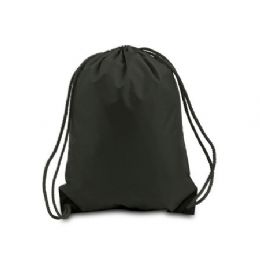 60 Bulk Drawstring Backpack - Black