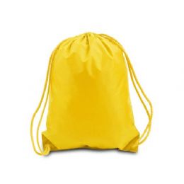 60 Bulk Drawstring Backpack - Golden Yellow