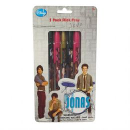 48 Bulk Jonas Stick Pen 5pk