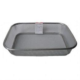 48 Bulk Basket Mesh Stainless Rectangular 13in By 10