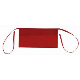 72 Bulk Cotton Twill Waist Apron Red
