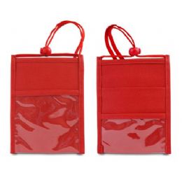 200 Bulk Badge Holder In Red