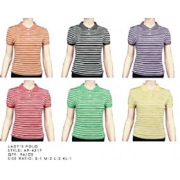 96 Bulk Stripe Polo Shirt