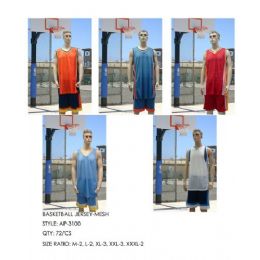 72 Bulk Basketball Jersey Dazzle Top