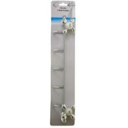 36 Bulk Chrome 5 Hook Hanger W/suction Cups