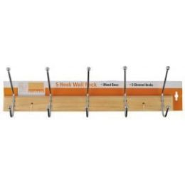24 Bulk Bulk 5 Hook Wall Rack