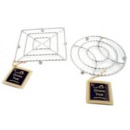 24 Bulk Trivets Chrome