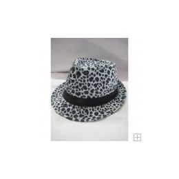 36 Bulk Animal Print Fedora Hat