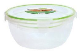 6 Bulk 6 Piece Plastic Assorted Container With Click And Lock Lids