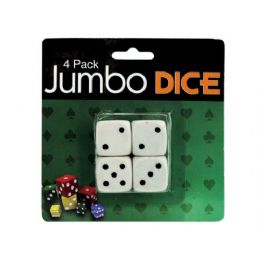 72 Bulk Jumbo Dice, Pack Of 4