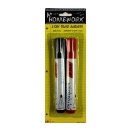 48 Bulk Dry Erase Board Markers - 2 Pk - Black,red