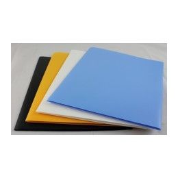 100 Bulk Two Pocket Folders -Plastic -8.5"x11" Size PapeR-Asstd Colors.