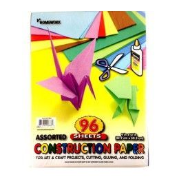 24 Bulk Construction Paper Pack - 96 Sh - 12" X 9" - Asst. Cls.