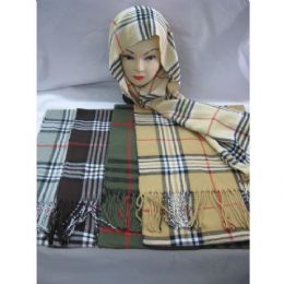 60 Bulk Printed Plaid Scarf