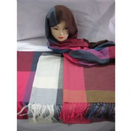 60 Bulk Printed Plaid Scarf