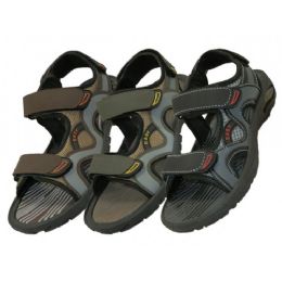 24 Bulk Boys'  Touch Closure Strap Sandals