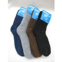 144 Bulk Mens Fuzzy Socks Size 10-13