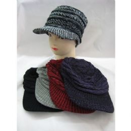 48 Bulk Ladies Croche Like Winter Hat