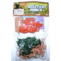 72 Bulk Plastic Army Soldiers And Tank