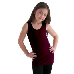 24 Bulk Girls Seamless Flat Tanks Tops Youth Size