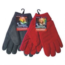 72 Bulk Winter Fleece Glove Women hd
