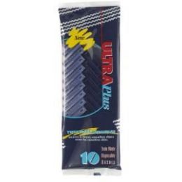 144 Bulk Description:10 Pk Twin Blade Disposable Razors (carbon Steel)