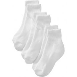 240 Bulk Yacht & Smith Kids Cotton Quarter Ankle Socks In White Size 6-8