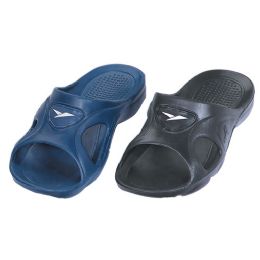 36 Bulk Men's Sandals In Black And Blue