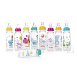 72 Bulk Nuby Printed NoN-Drip Bottles, 8 Oz (2-Pk)