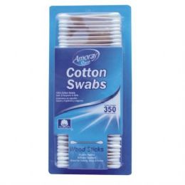 48 Bulk Amoray Cotton Swab 350ct Wooden