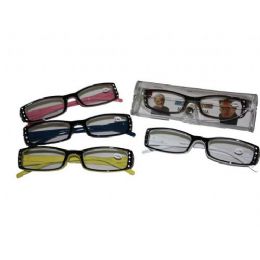 144 Bulk Plastic Reading Glass With Rhine Stones