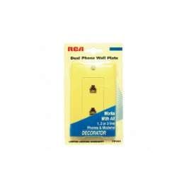 72 Bulk Rca Dual Phone Wall Plate