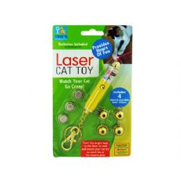 24 Bulk Laser Light Key Chain Toy For Cats