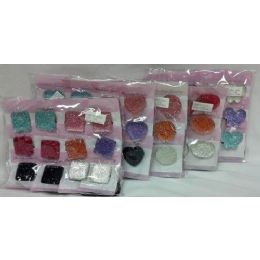 180 Bulk Large Plastic Glitter Pony Tie