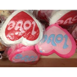 48 Bulk Heart Shapped Pillow About 10inch