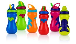 24 Bulk Nuby Gator Grip FliP-It Sports Bottle 15 oz for 18 months up