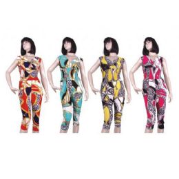 48 Bulk Ladies Blouse And Capri Bottom Set