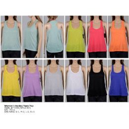 72 Bulk Ladies Loose Racer Back Tank Top