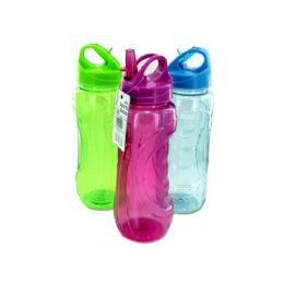 24 Bulk Sports Bottle With Flip Straw