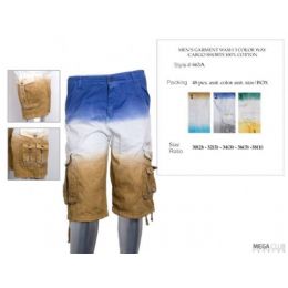 48 Bulk Mens Cargo Shorts 100% Cotton
