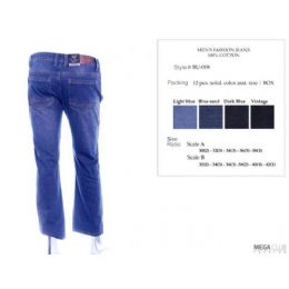 12 Bulk Mens Trendy Jeans Sizes 30-38