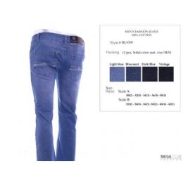 12 Bulk Mens Trendy Jeans Sizes 30-38