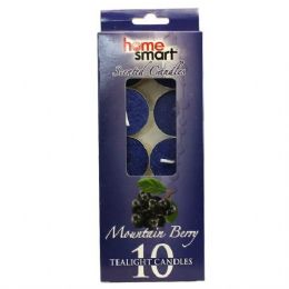 48 Bulk Home Smart Tealight 10pk Berry